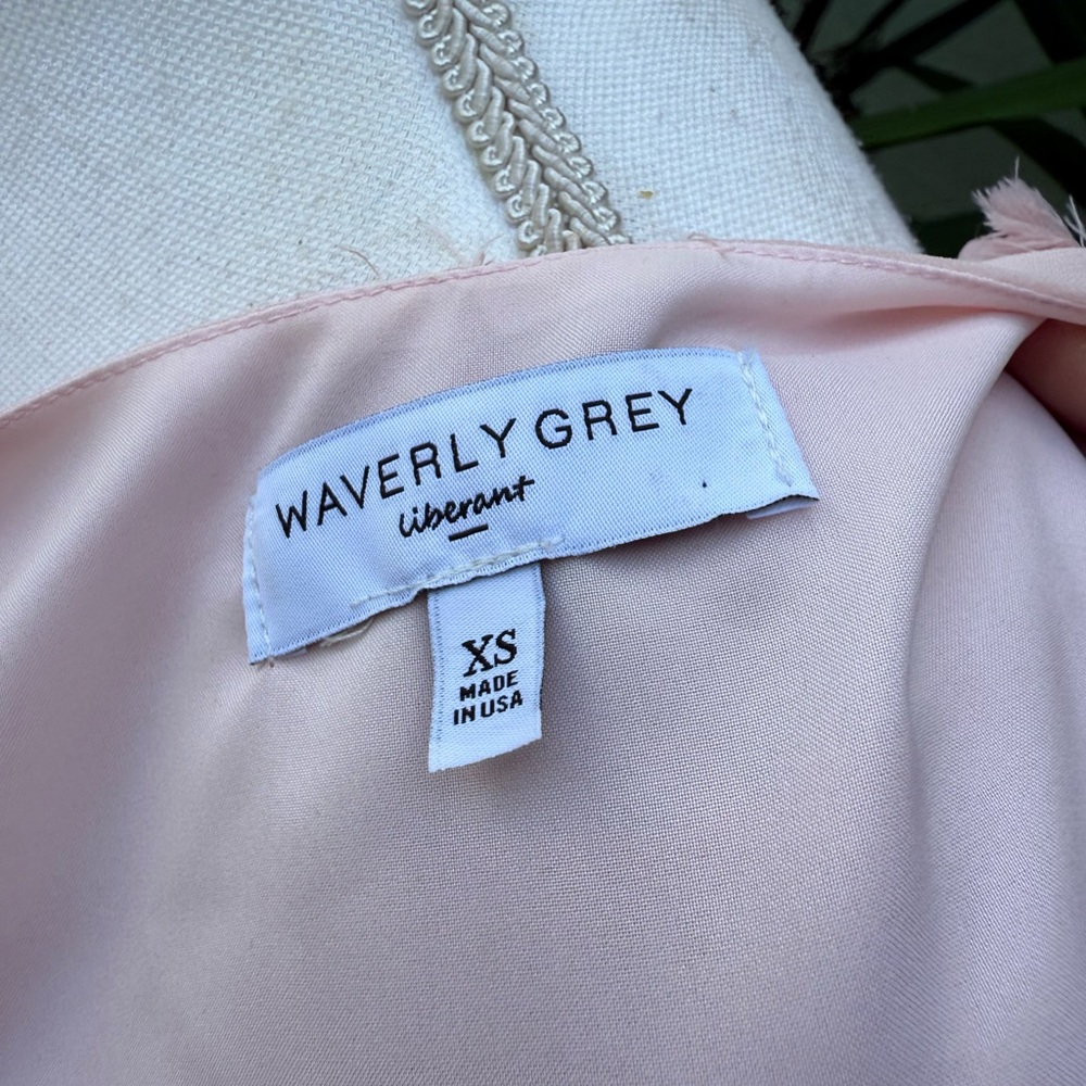Waverly Grey Pink Ruffle Top - Picture 11 of 11